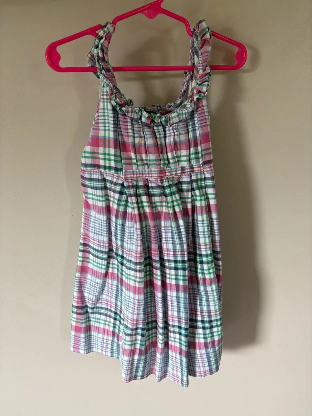 Ralph Lauren Pink, Green & White Plaid Sundress